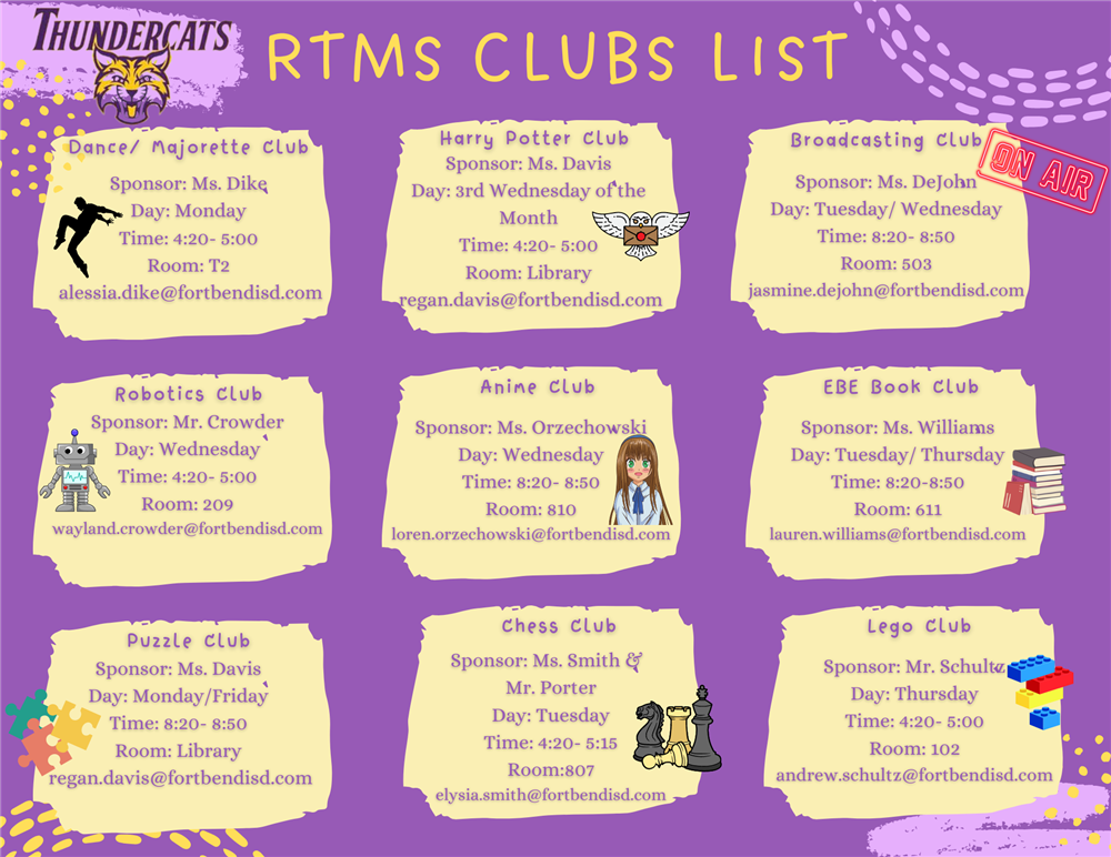 Clubs list 1